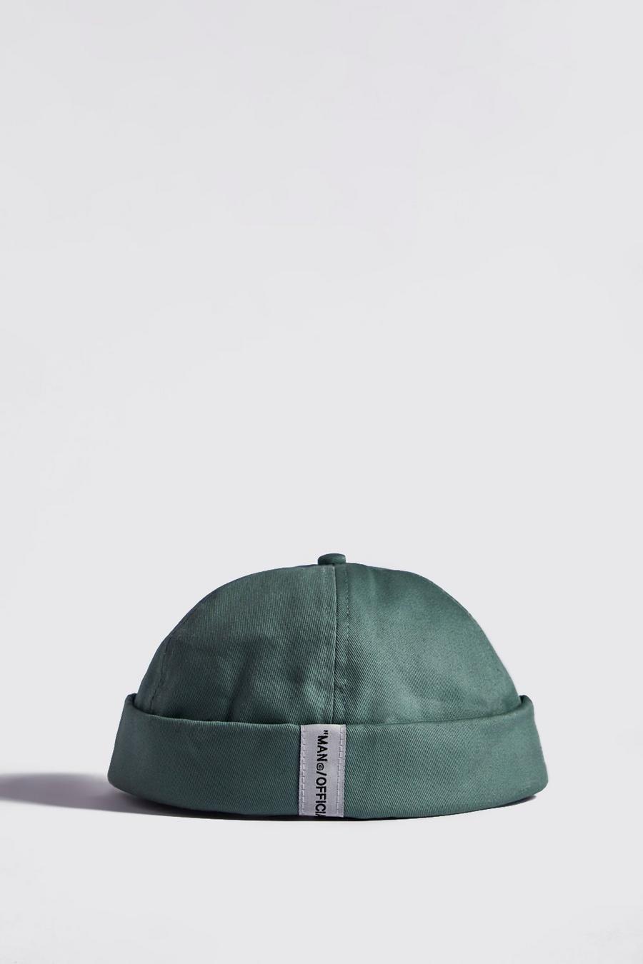 Mint Cotton Twill MAN Micro Beanie image number 1