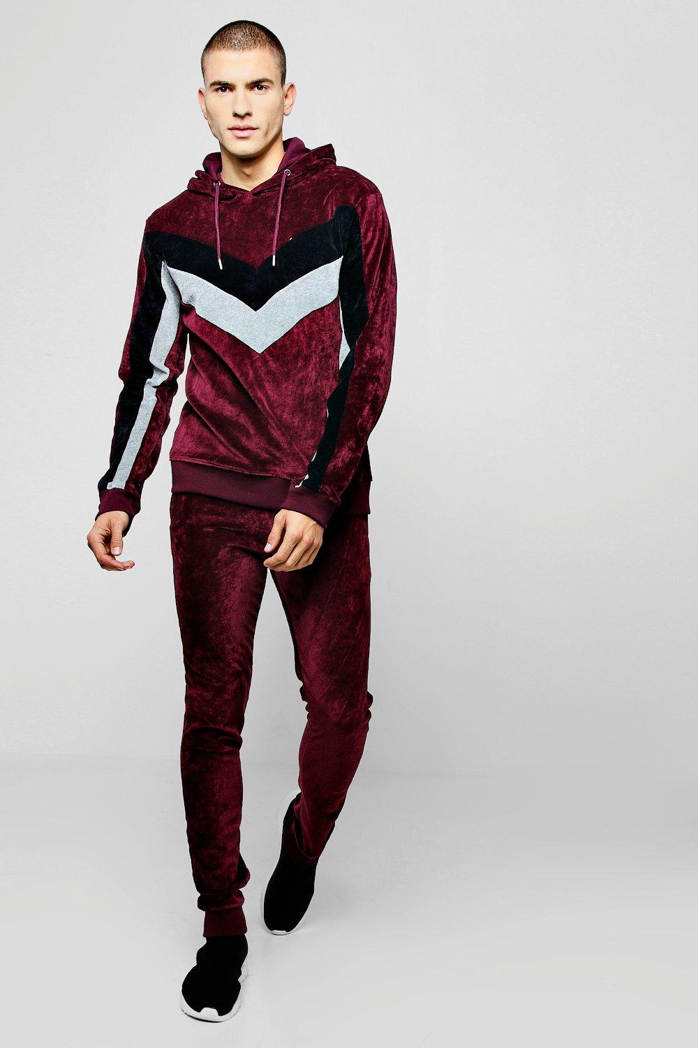 boohoo velvet tracksuit