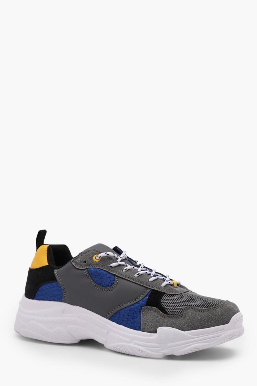 Grey Chunky Hiker Trainer image number 1