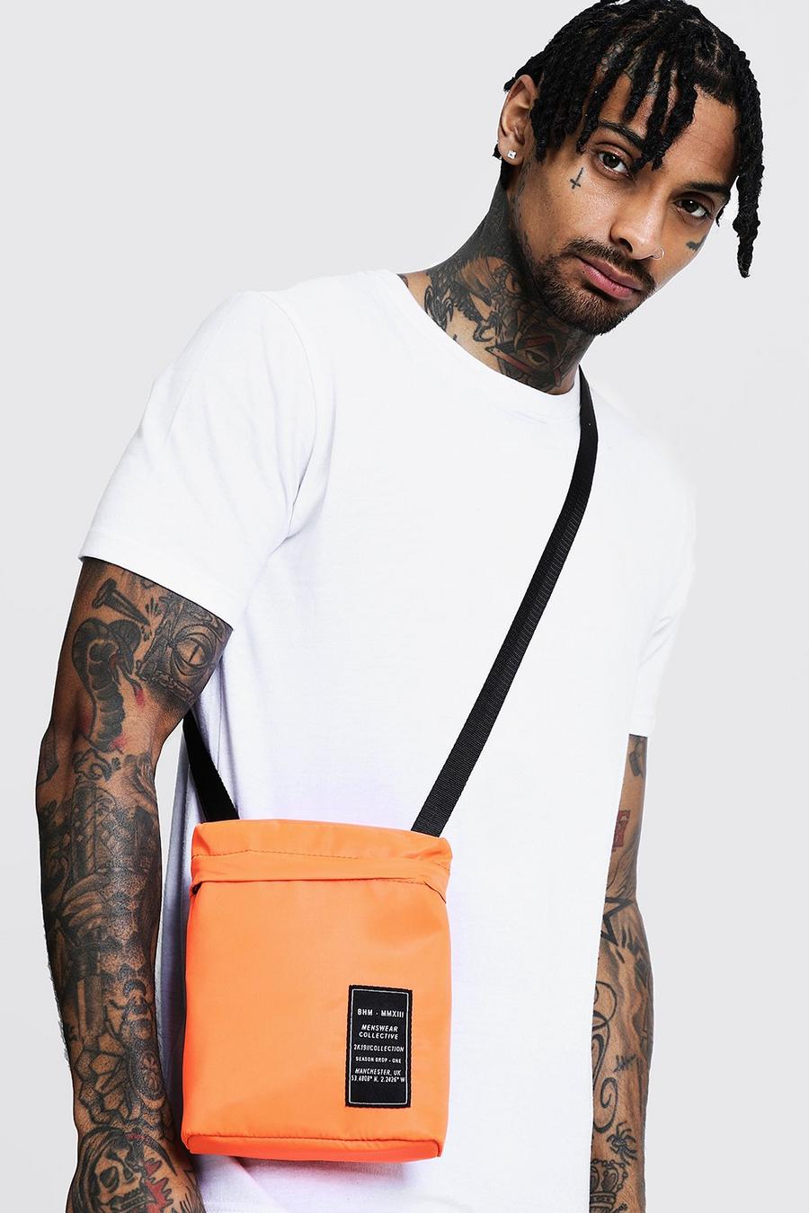 Nylon Cross Body Bag with MAN Patch image number 1