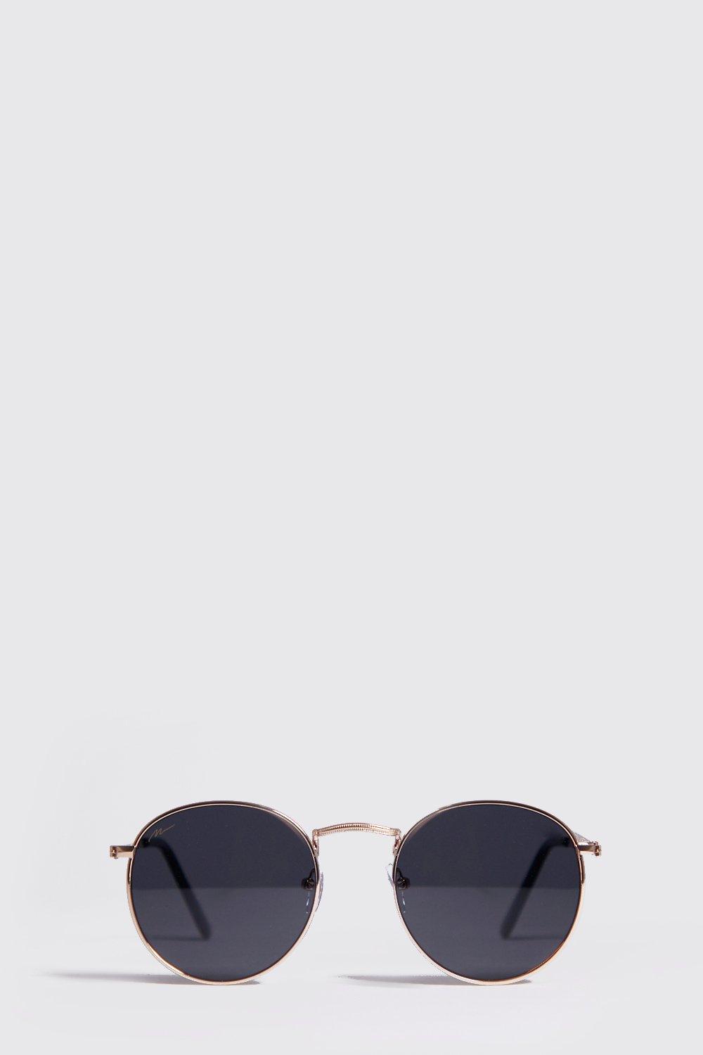 branded round sunglasses