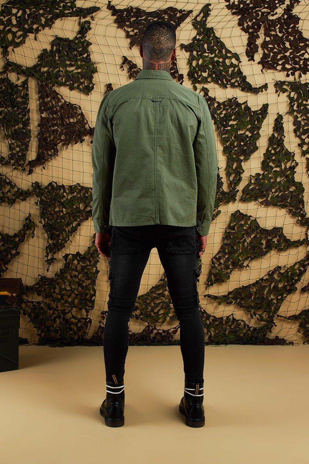 Cotton Utility Pocket Jacket | boohoo
