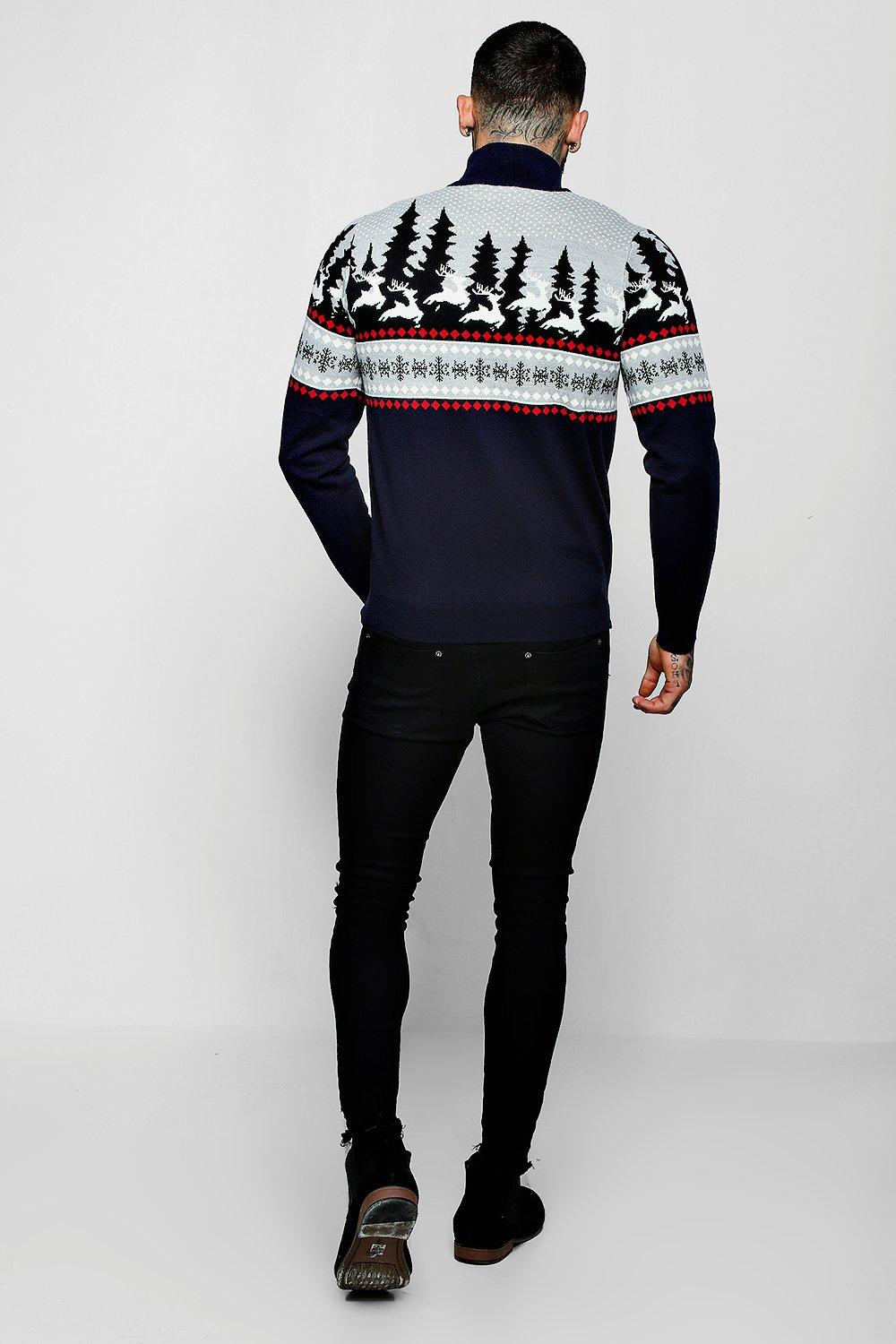 Half zip shop christmas jumper