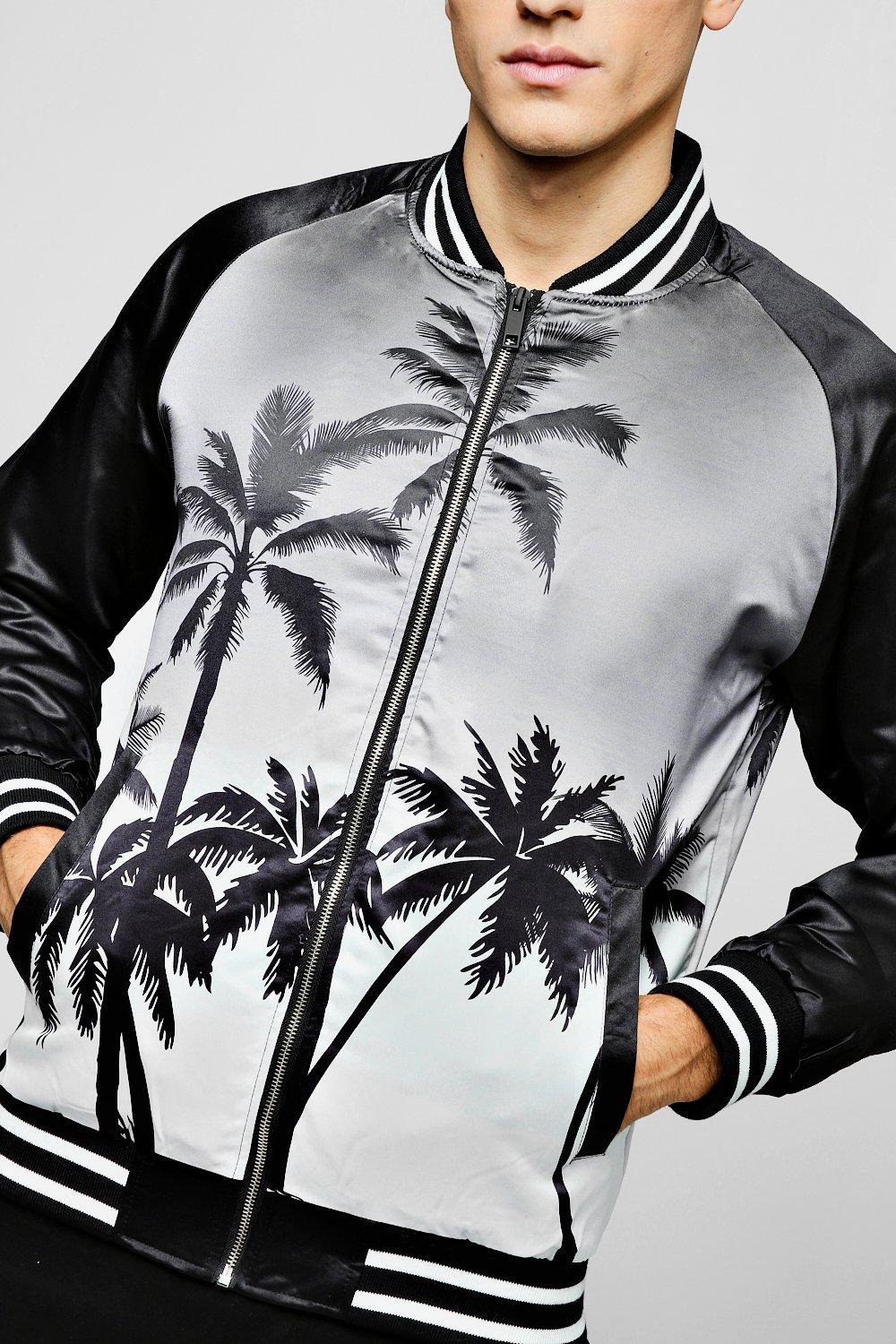 Bomber imprime palmiers boohoo FR