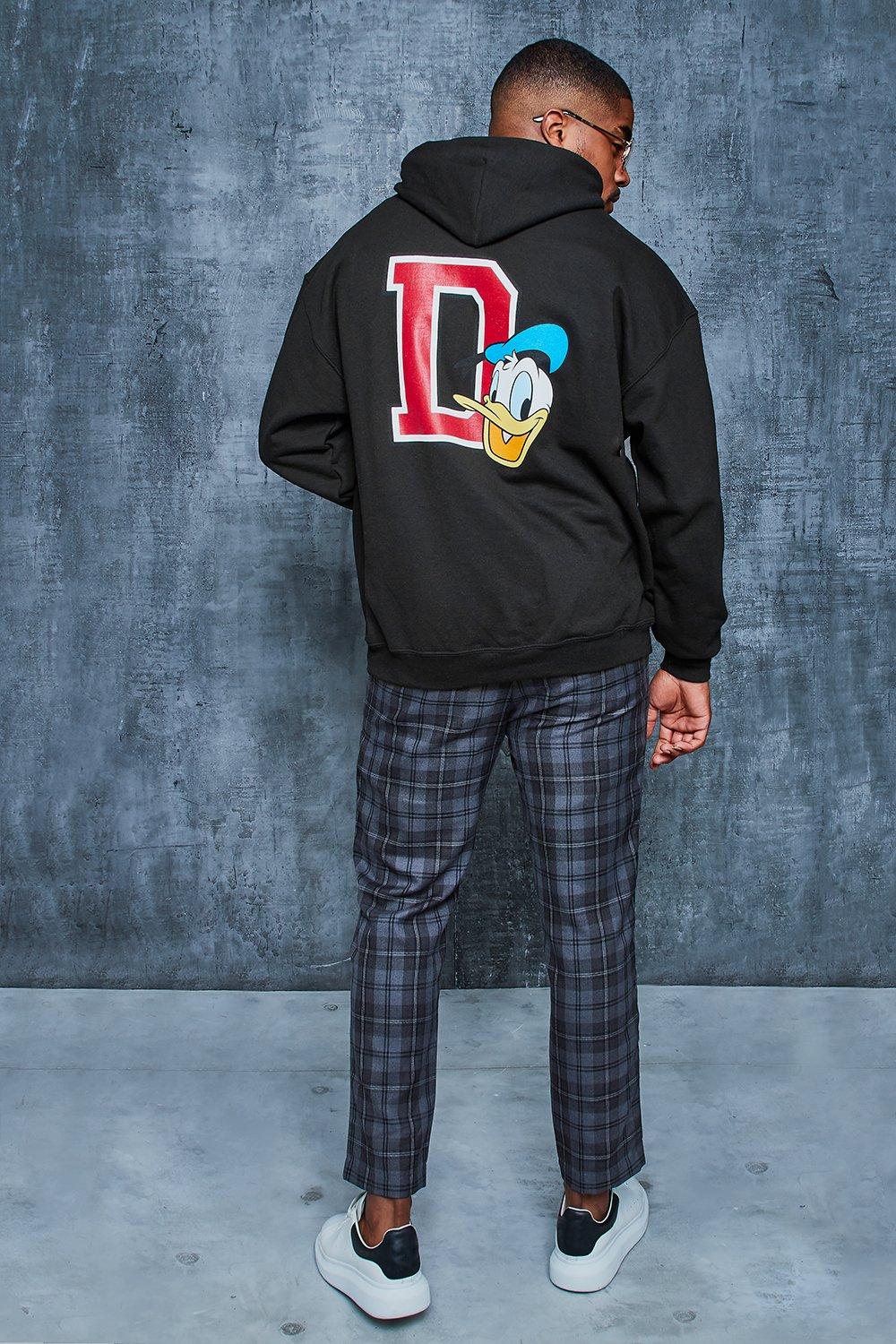 Sudadera con capucha con D del pato Donald Big And Tall