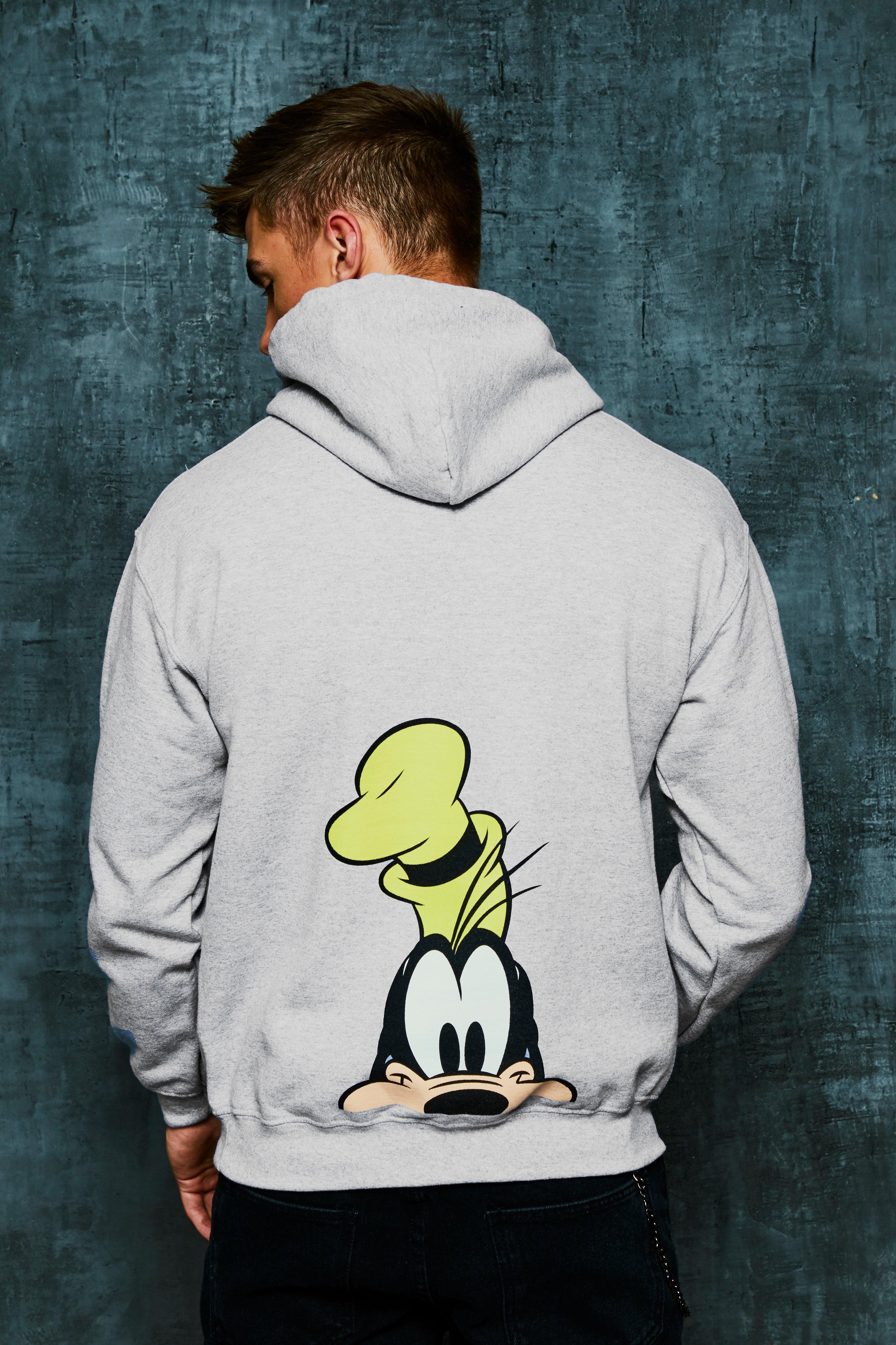 Sudadera con capucha con estampado en pecho y espalda de Goofy de