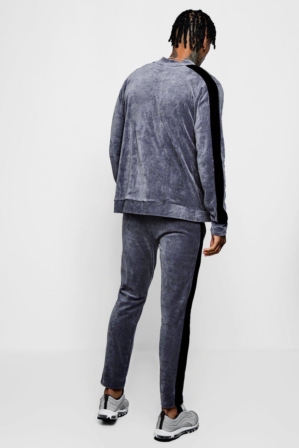 boohoo velour tracksuit