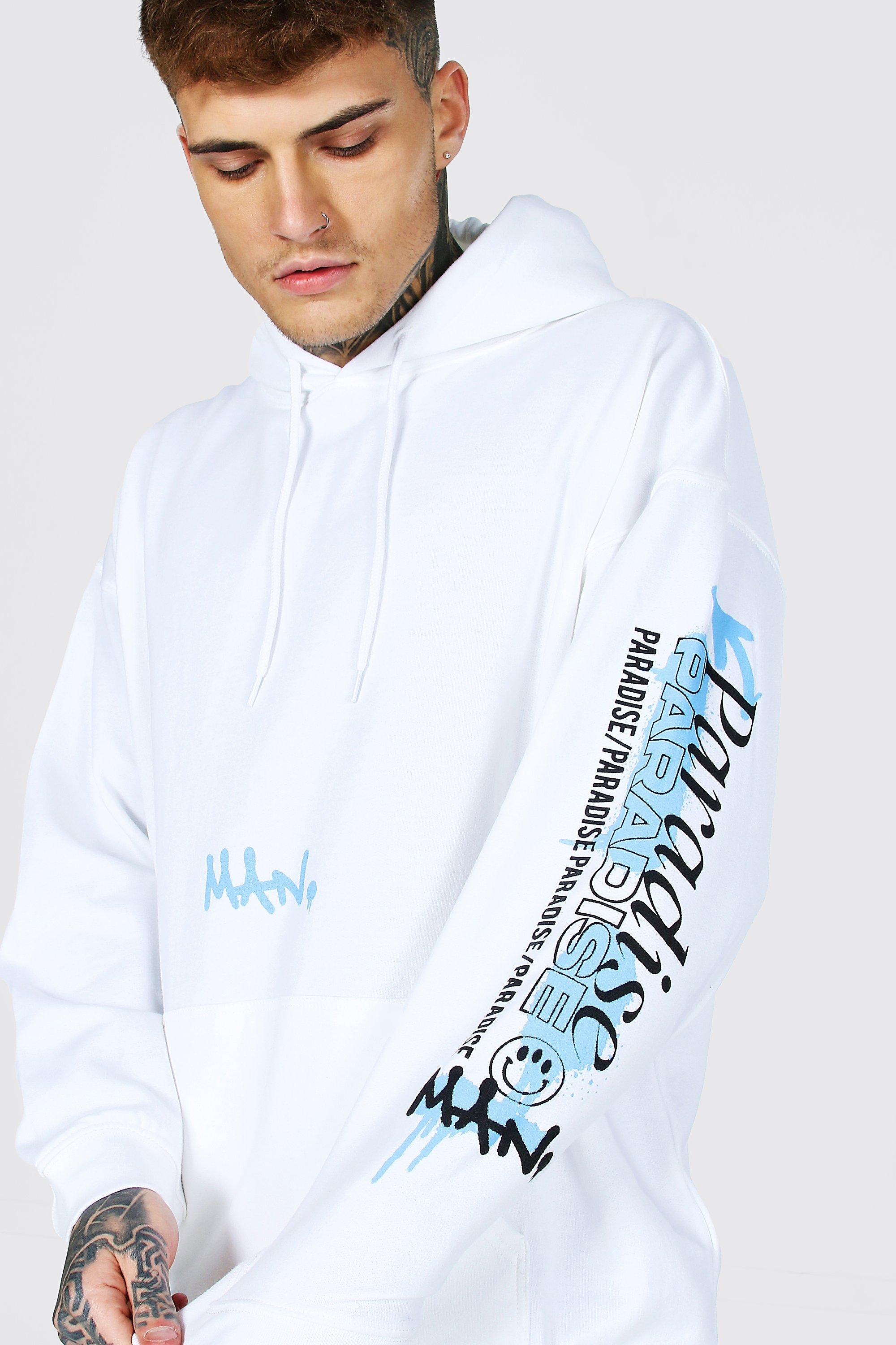 Hoodie with hotsell sleeve print