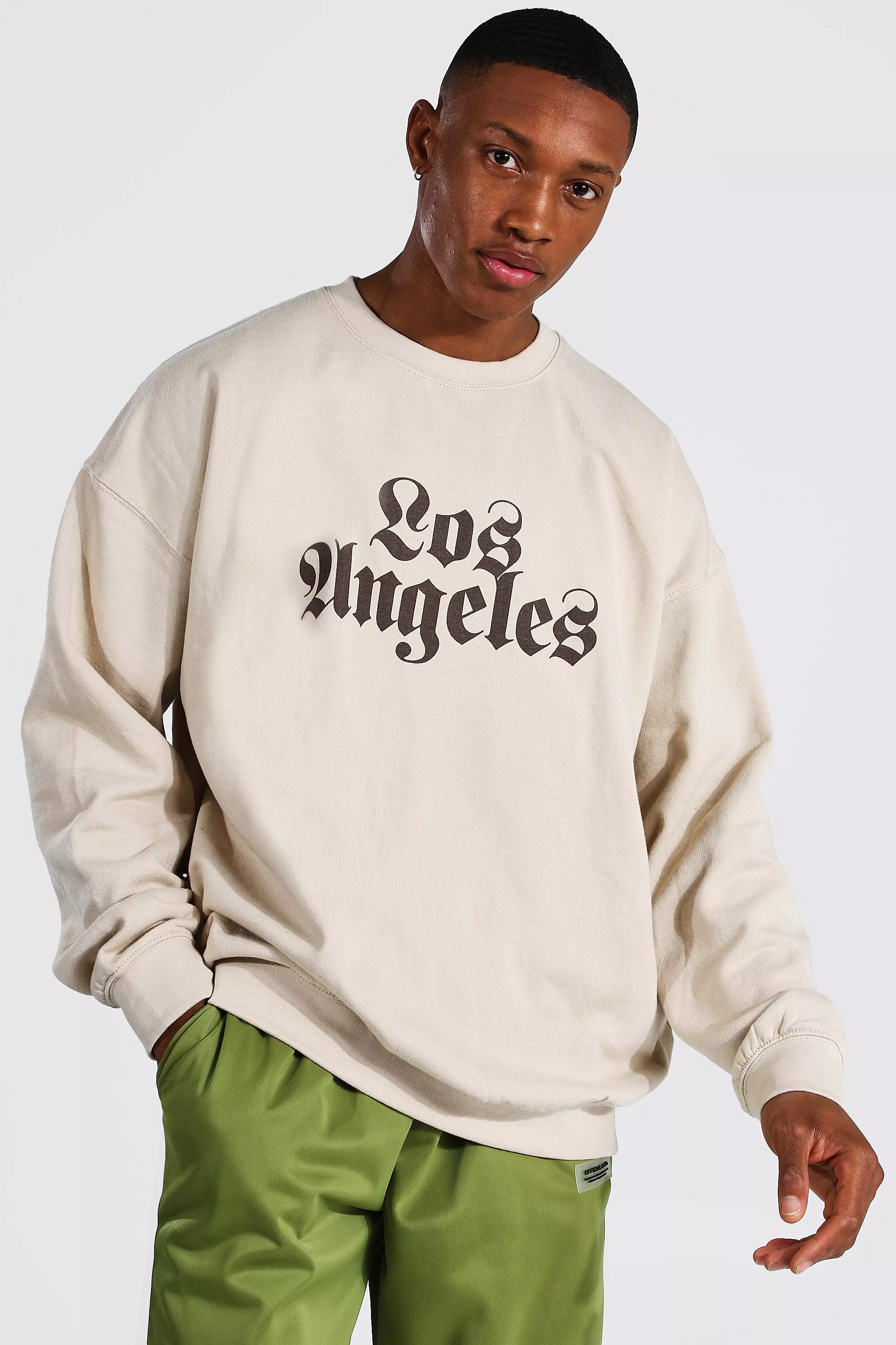 Oversized Los Angeles Extended Neck T-shirt