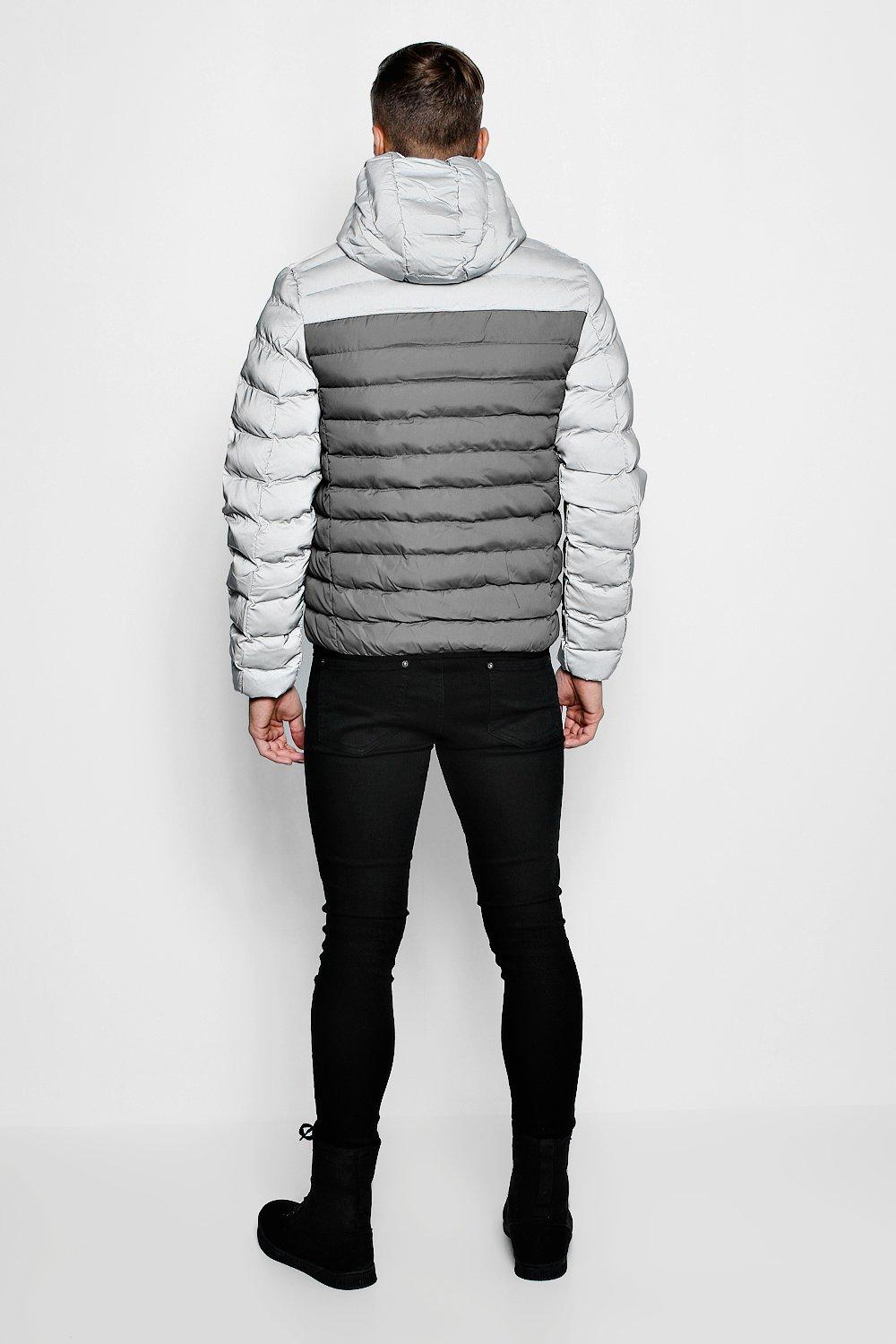 Brave soul reflective puffer jacket sale