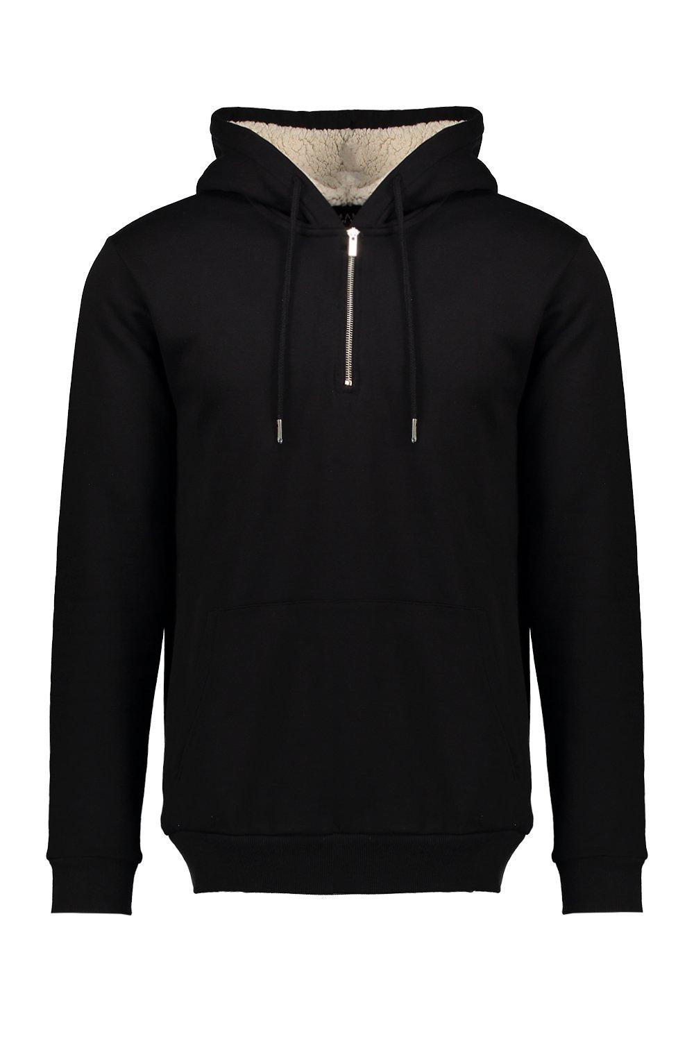 borg lined hoodie womens