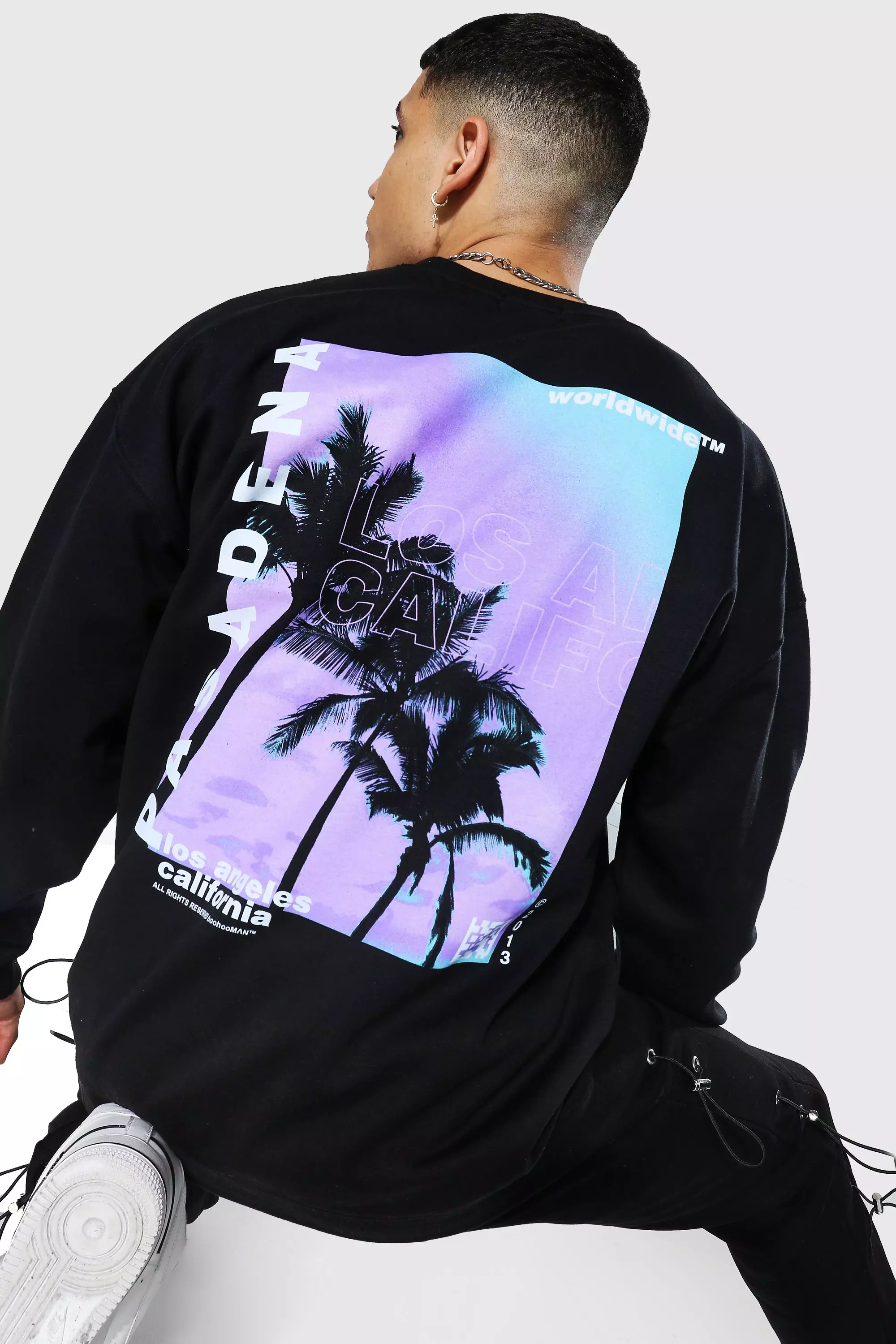 Back print cheap sweatshirt