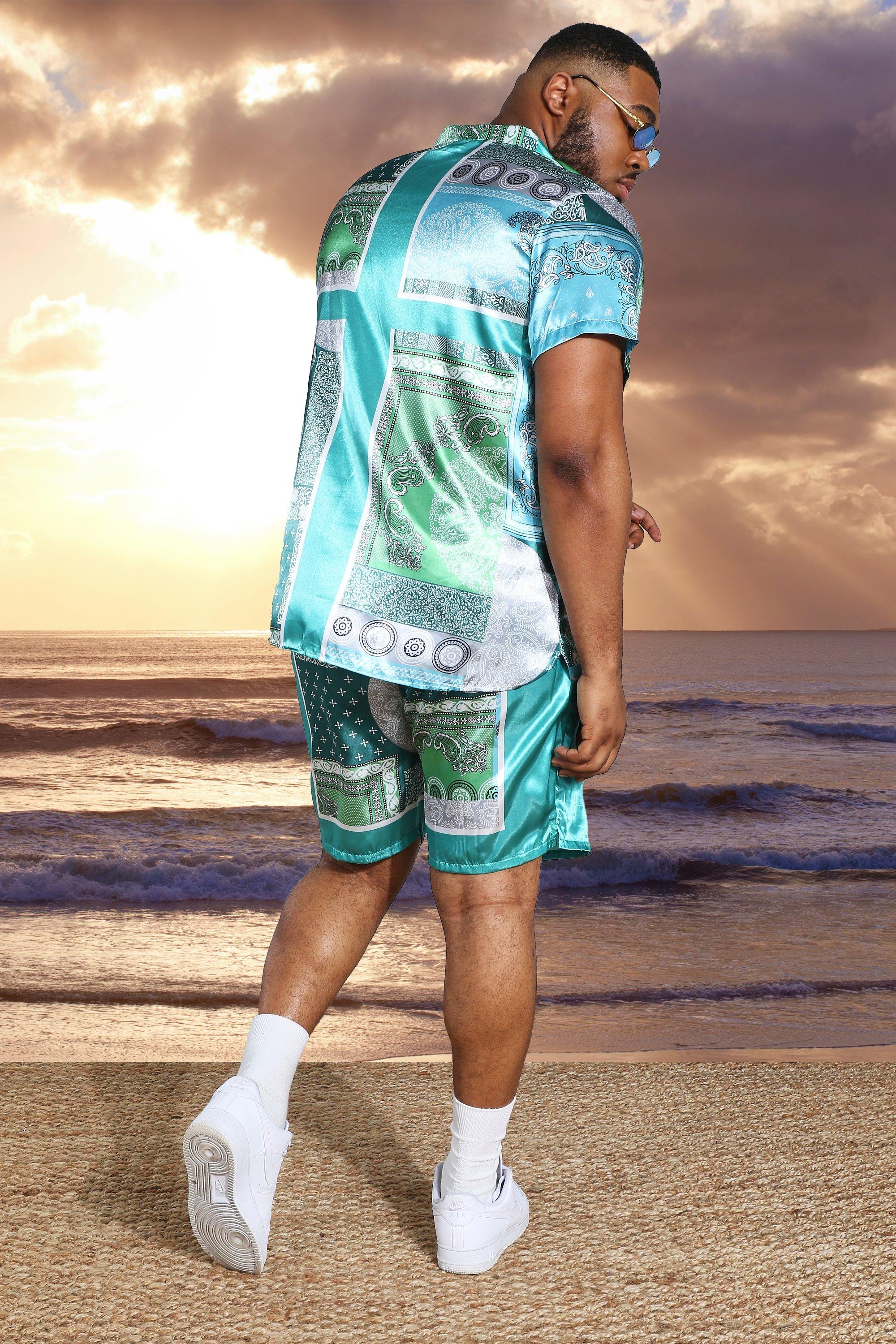 Satin shorts herren hotsell