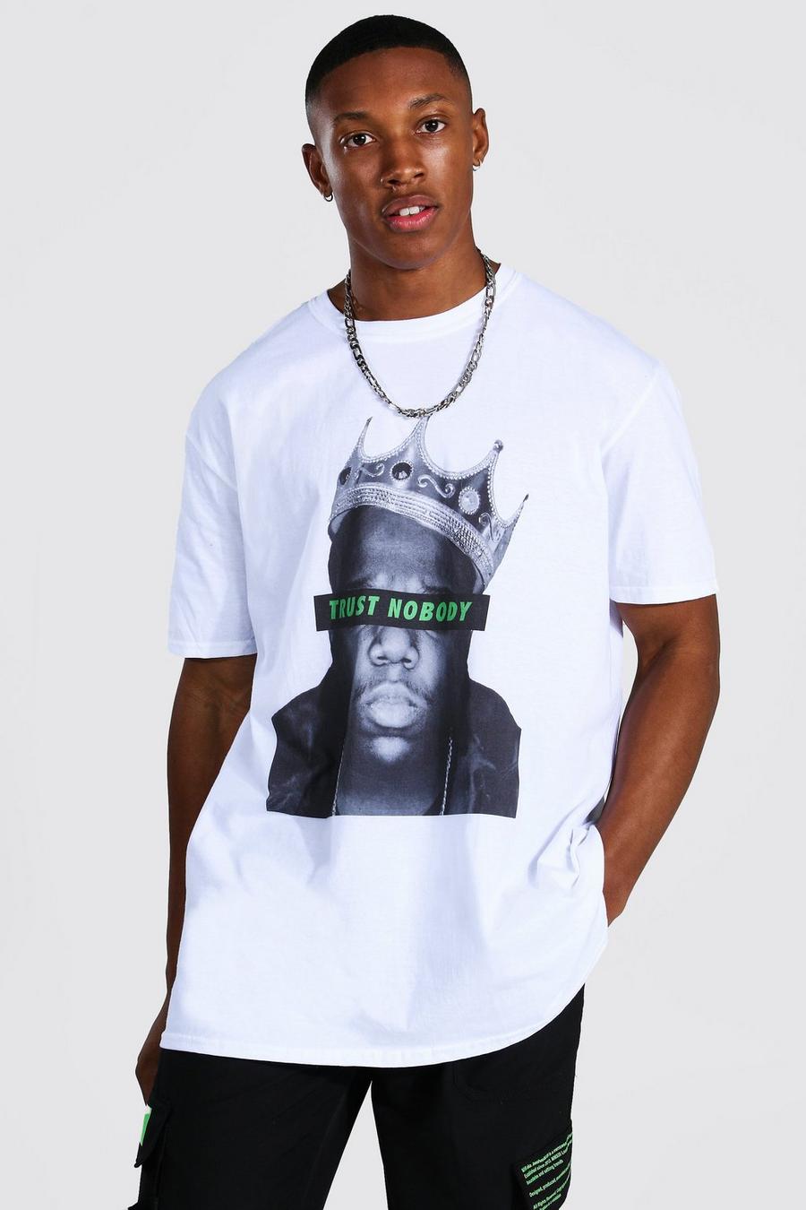 White Biggie "Trust Nobody" Oversize t-shirt image number 1