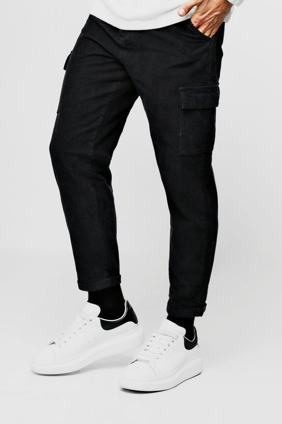 Tapered Fit Cord Cargo Pants image number 1