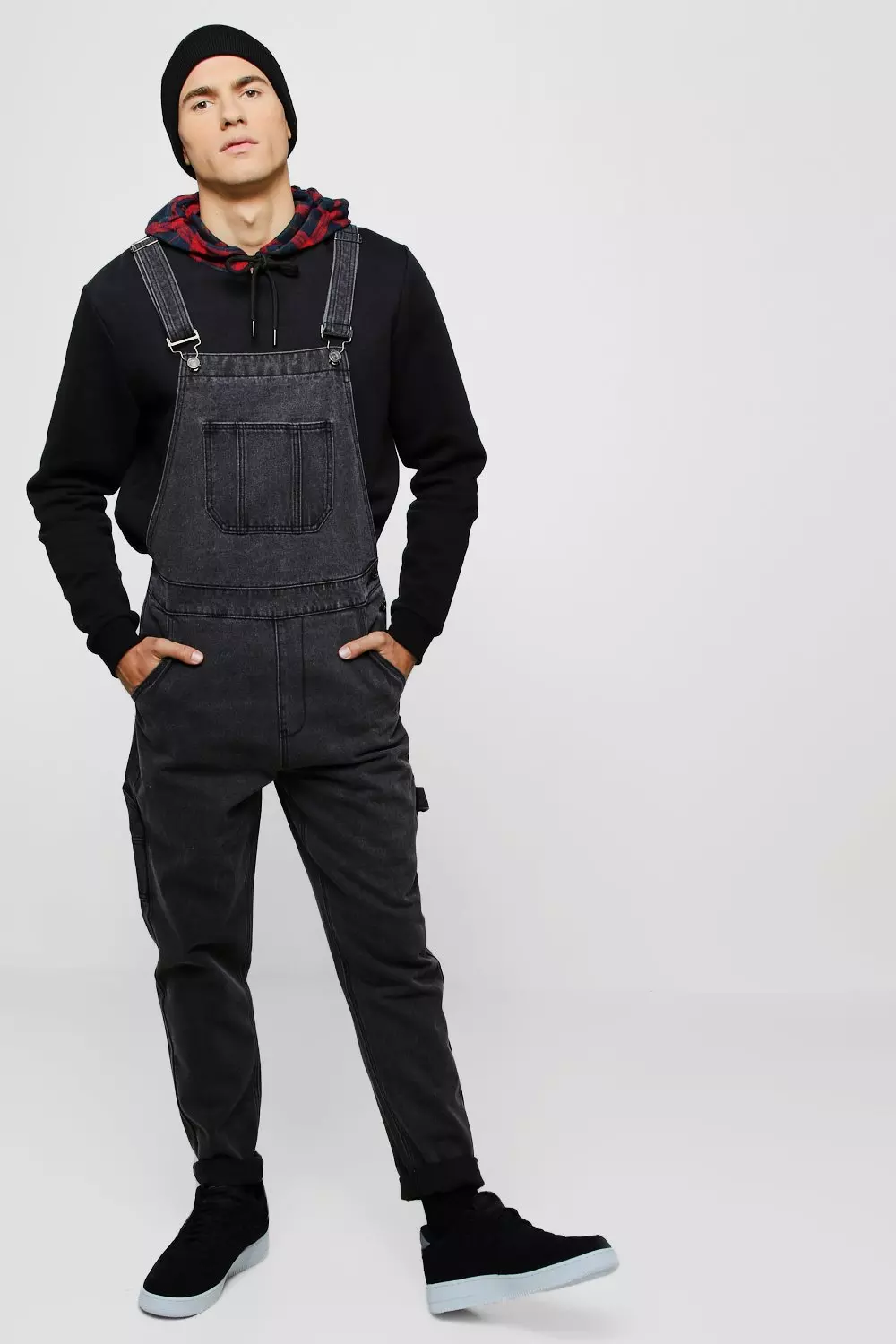 Mens slim sales fit overalls