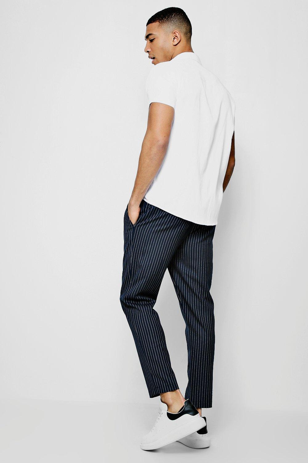 Pinstripe deals smart joggers