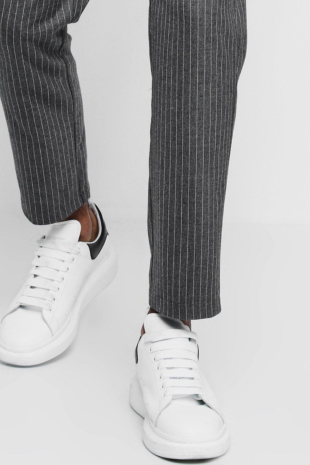 Mens pinstripe smart on sale joggers