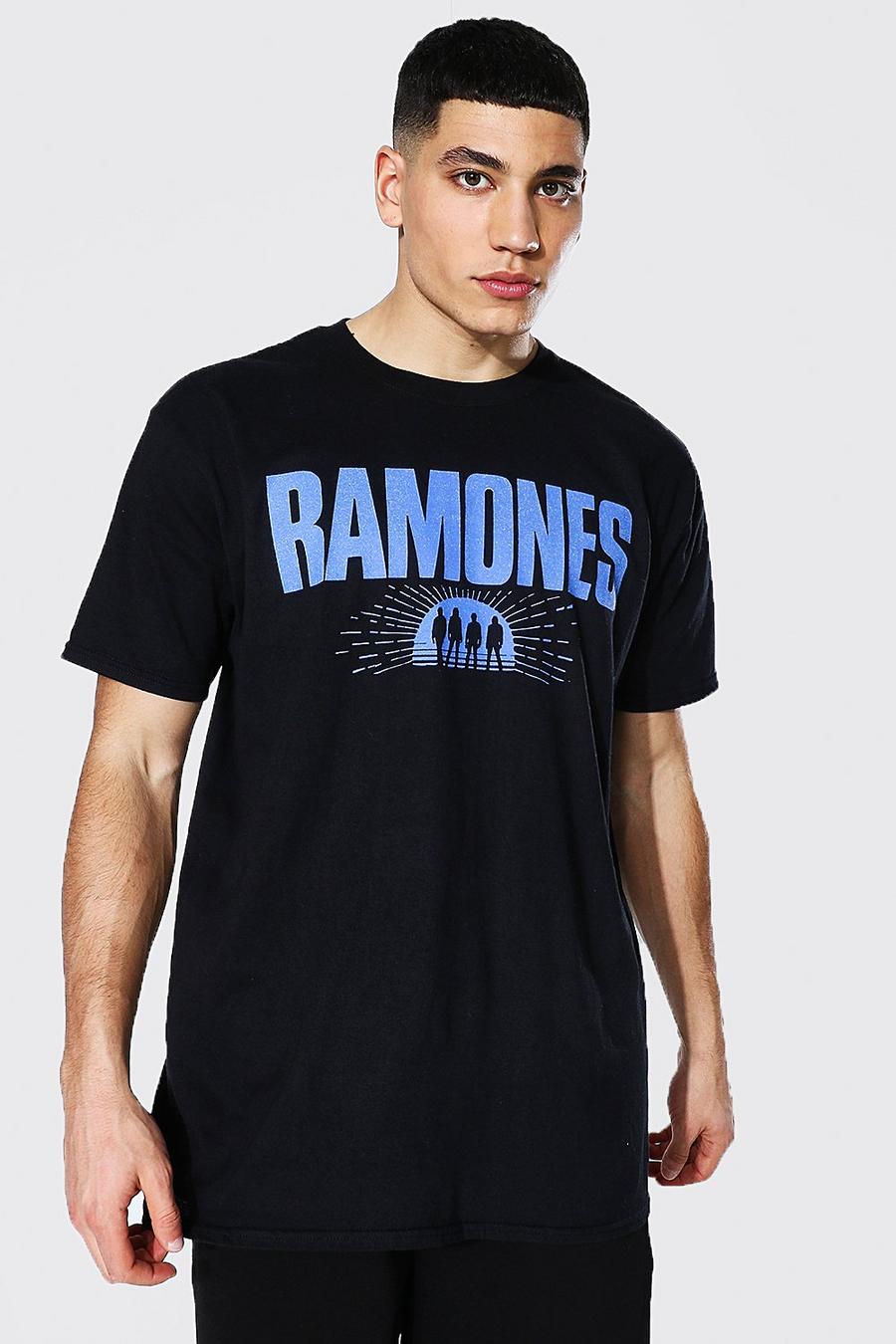 Black Oversized Gelicenseerd Ramones T-Shirt image number 1