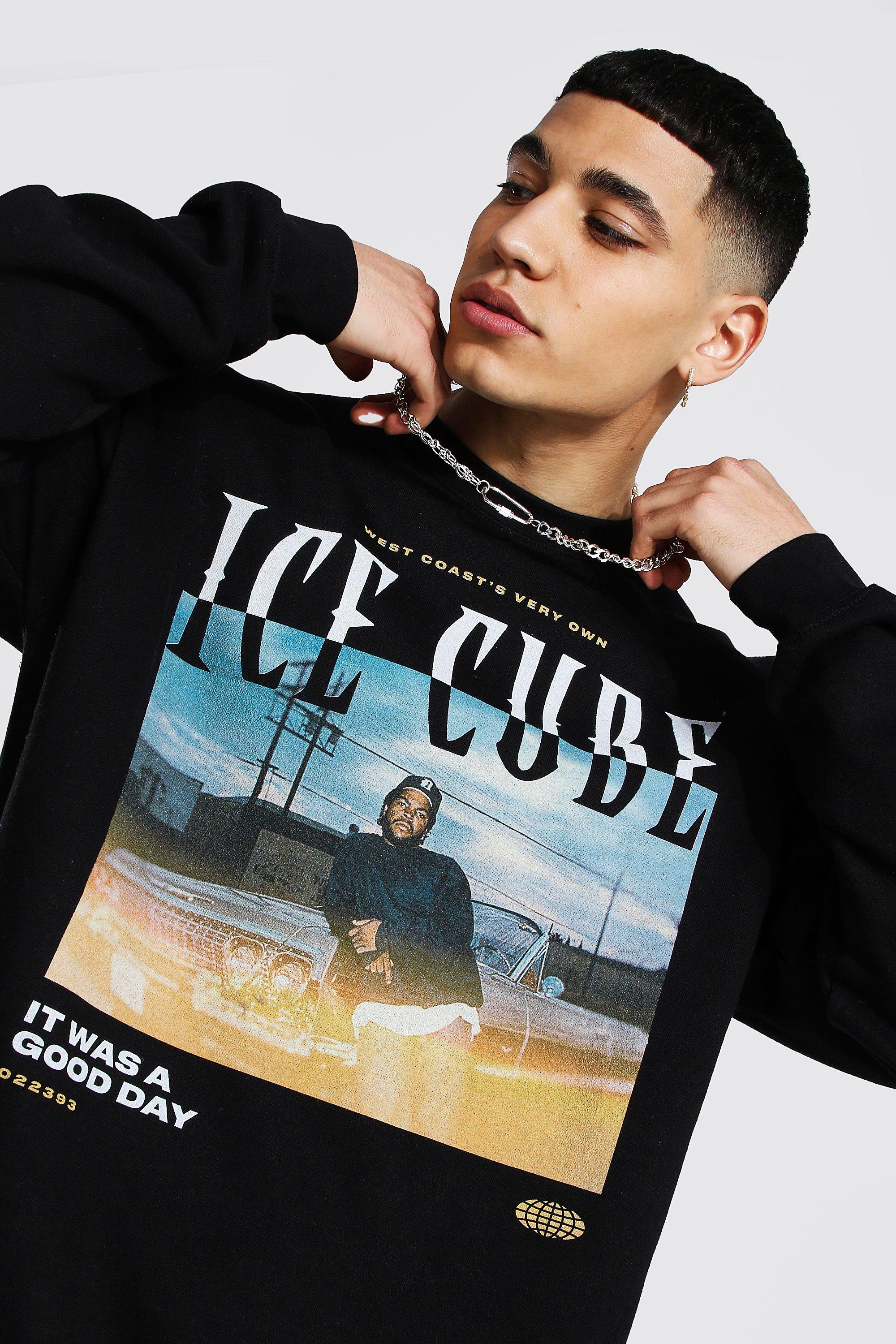 Oversized Ice Cube Car License Sweatshirt boohoo NO