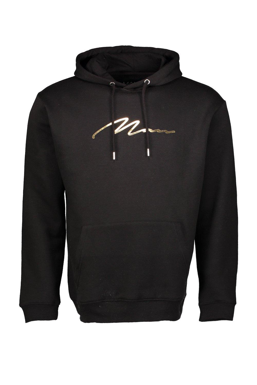 Gold foil hoodie hotsell