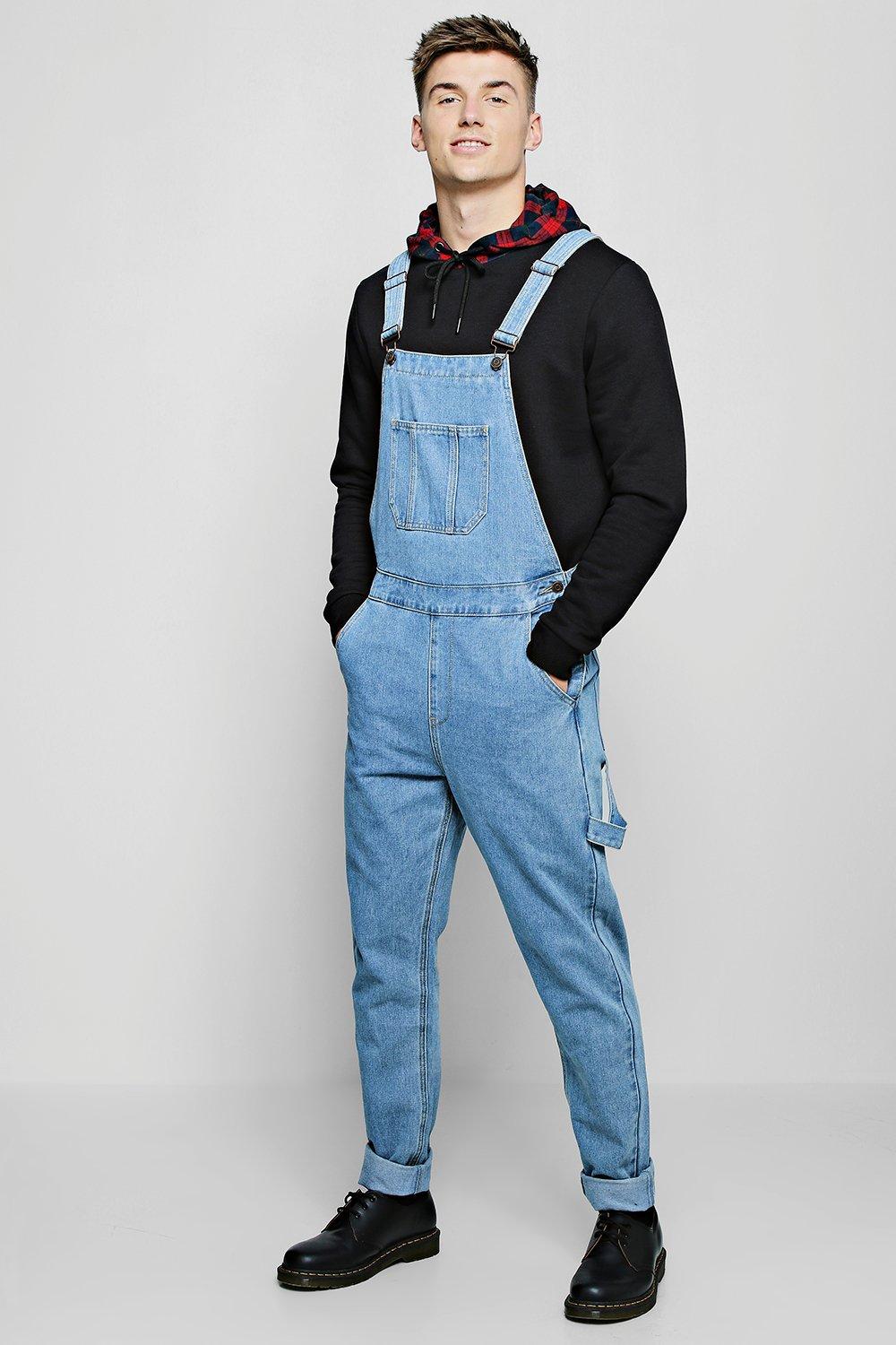 mens dungarees boohoo