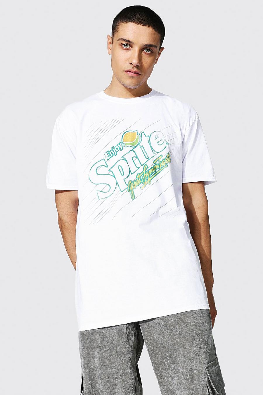 Übergroßes T-Shirt mit lizenziertem Sprite-Print, Weiß image number 1