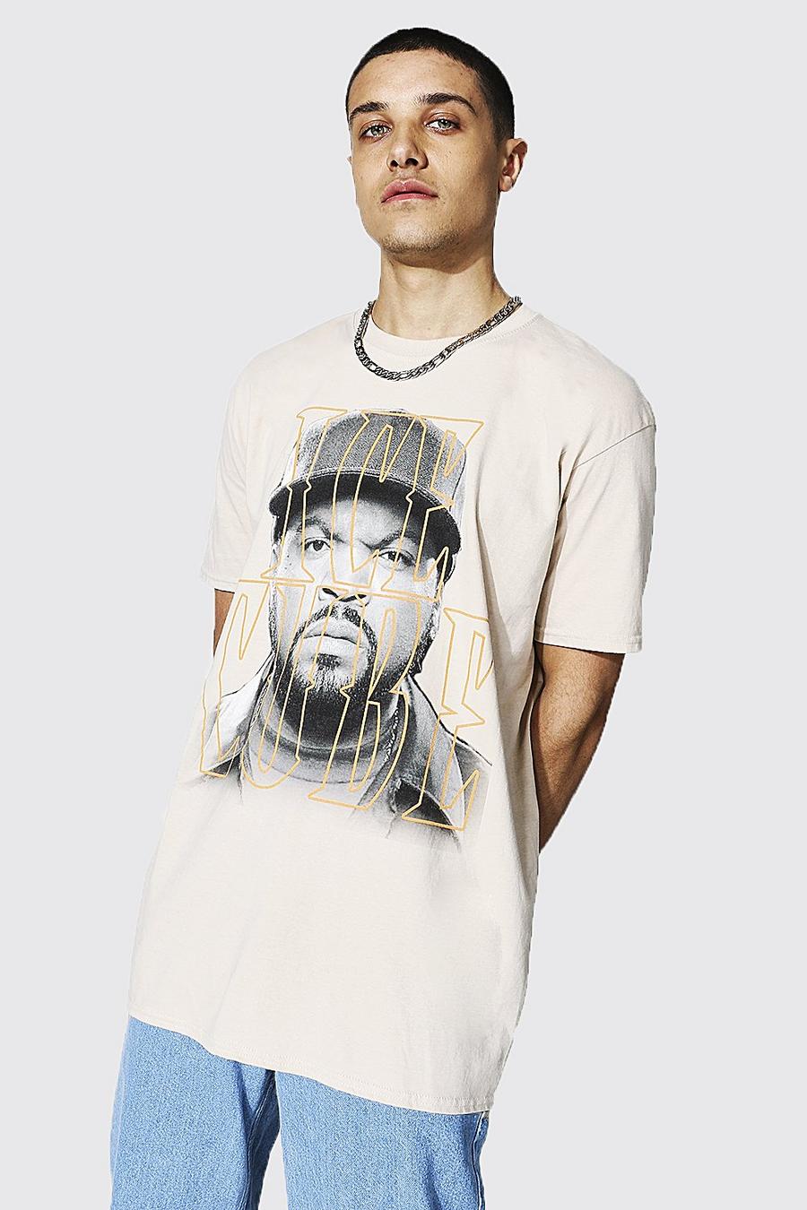 Sand Oversized Ice Cube License T-shirt image number 1