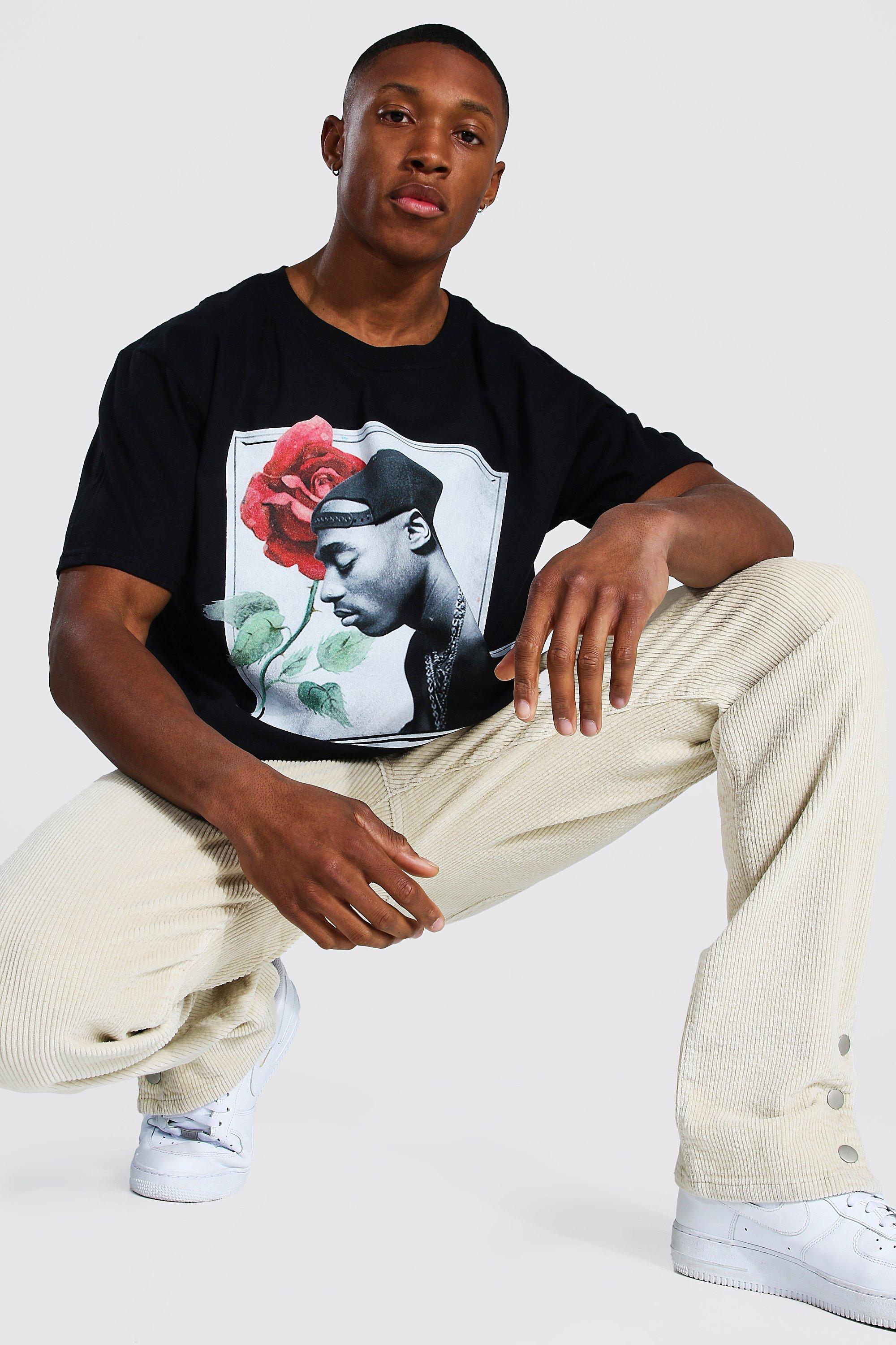 tupac rose shirt