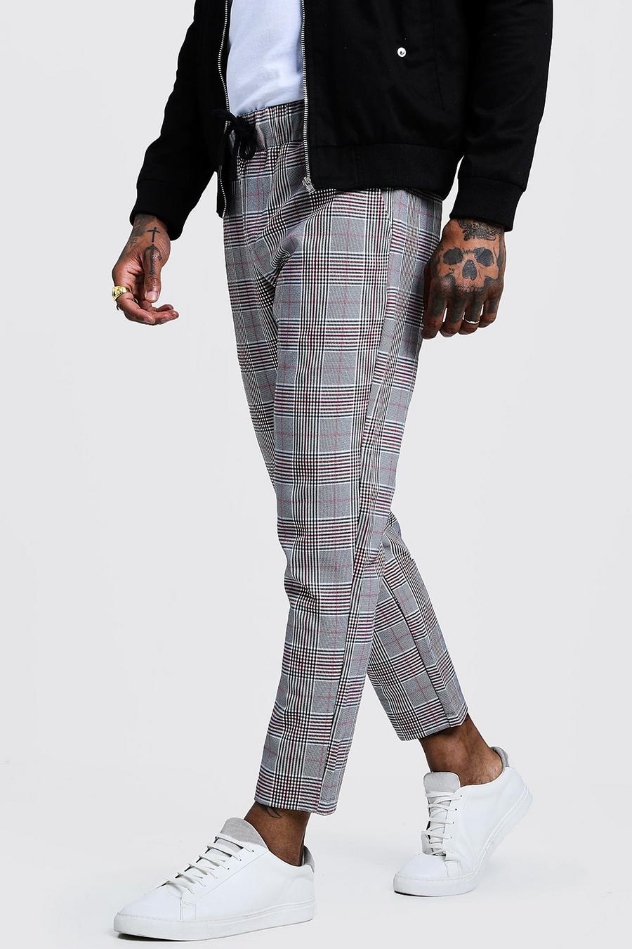Smart Check Cropped Jogger image number 1