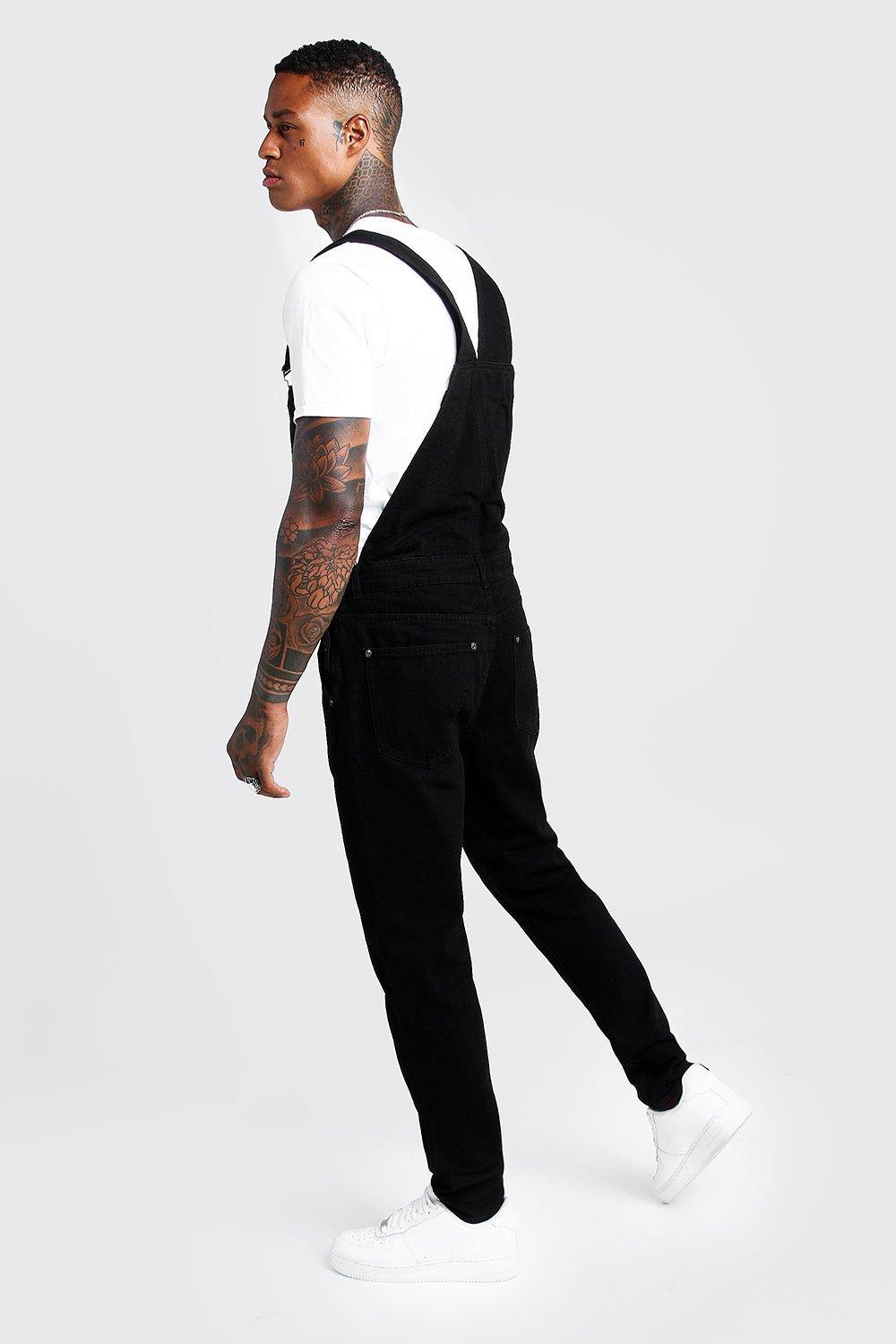 Skinny jean best sale overalls mens