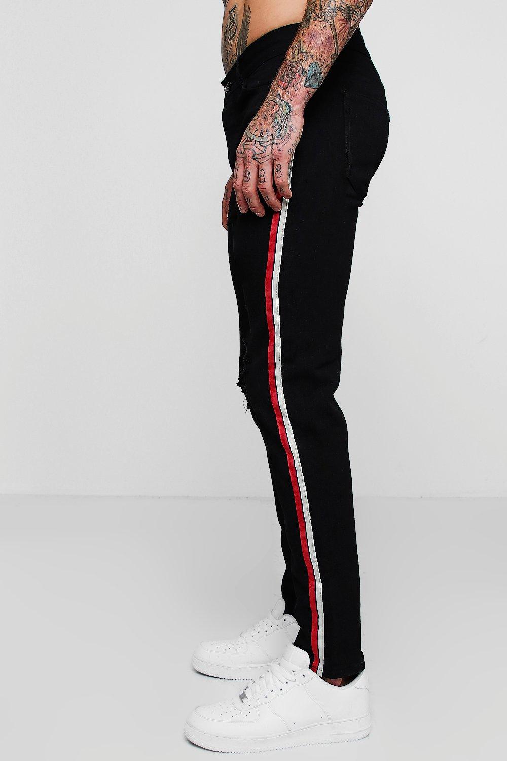 Black side best sale tape jeans