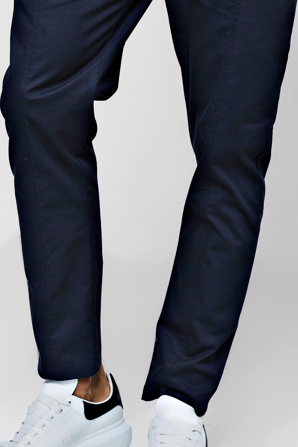 Cotton Smart Jogger Style Chino Trouser boohoo UK