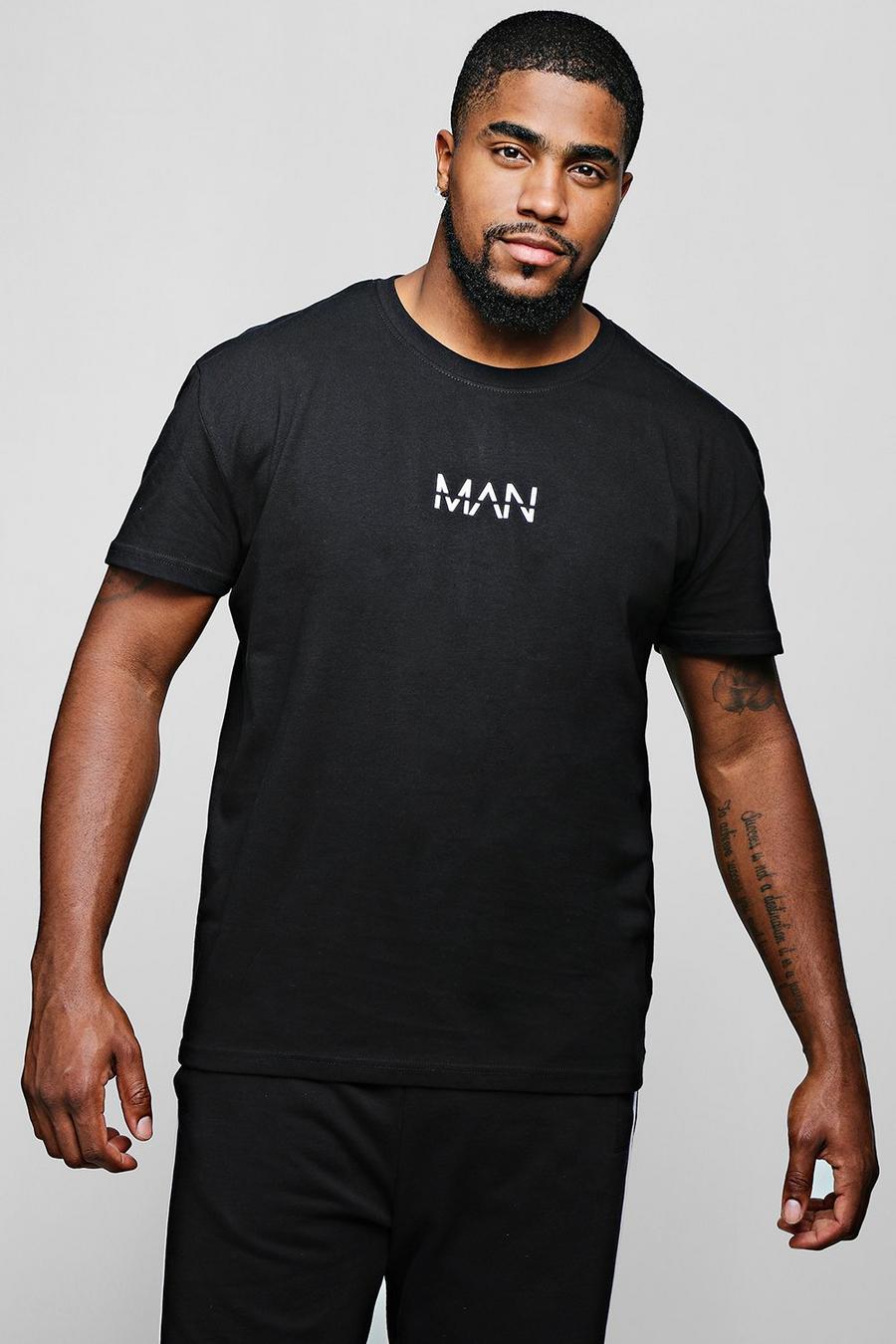 Big And Tall - T-shirt MAN original, Noir black image number 1