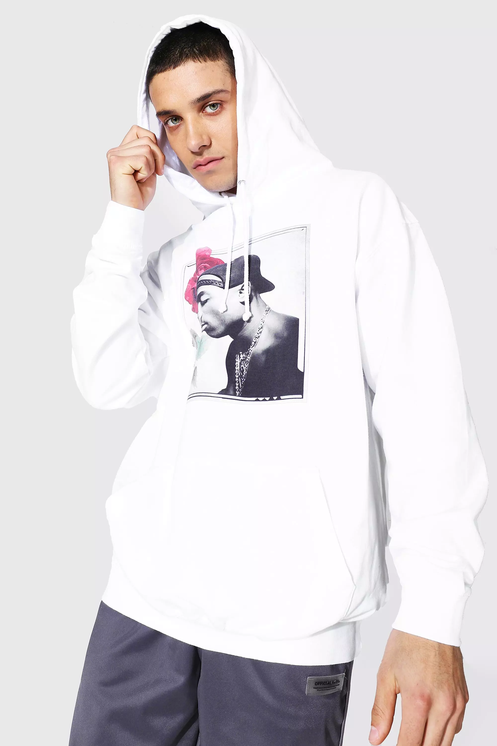 Tupac discount hoodie boohoo