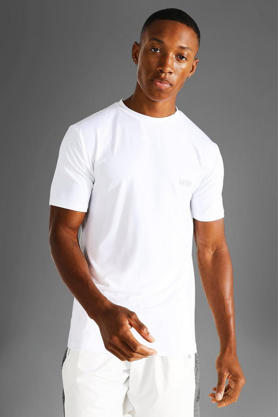 White Man Active Gym Marl T Shirt image number 1