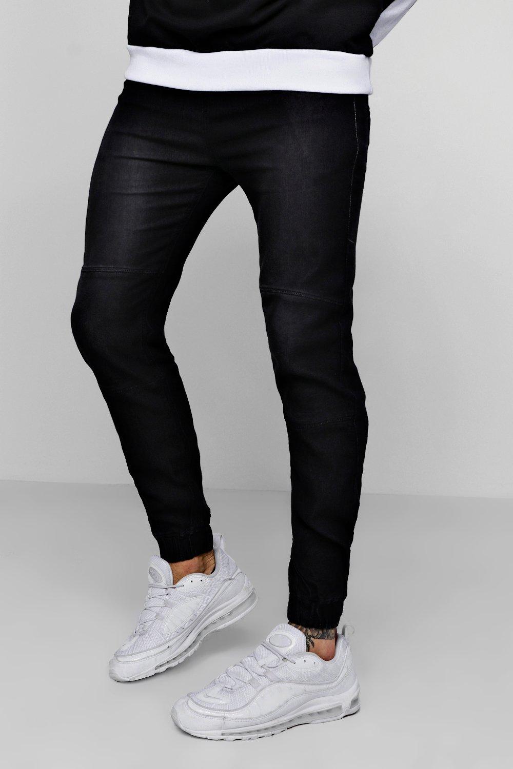 skinny denim joggers