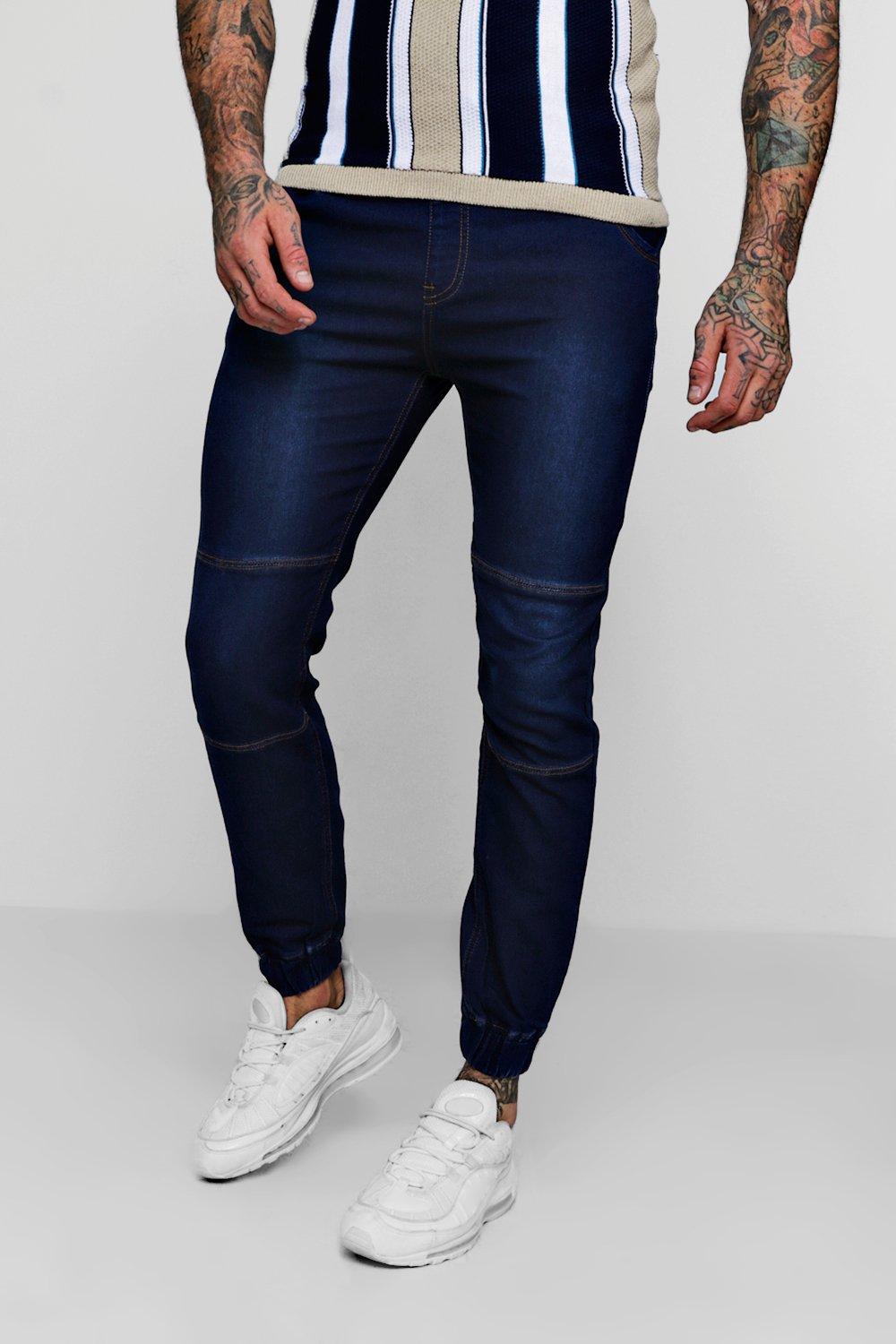 jersey denim joggers