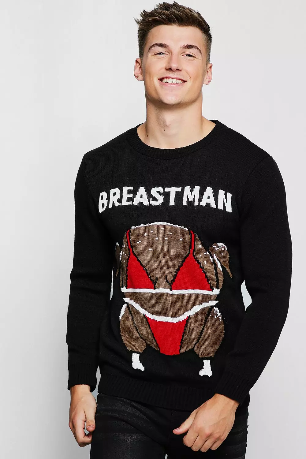 Breast man 2025 christmas jumper