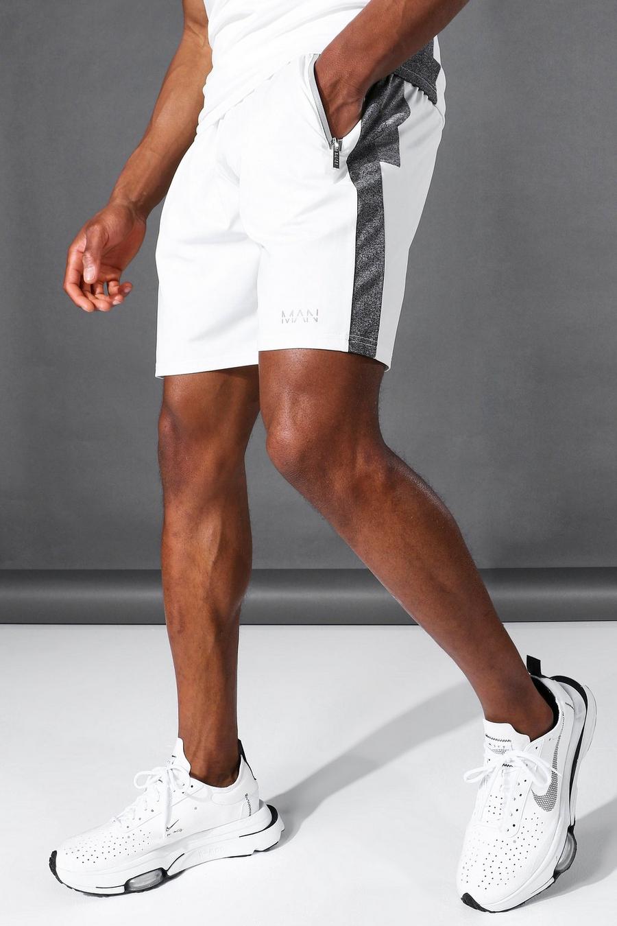 White Man Active Monochrome Shorts image number 1