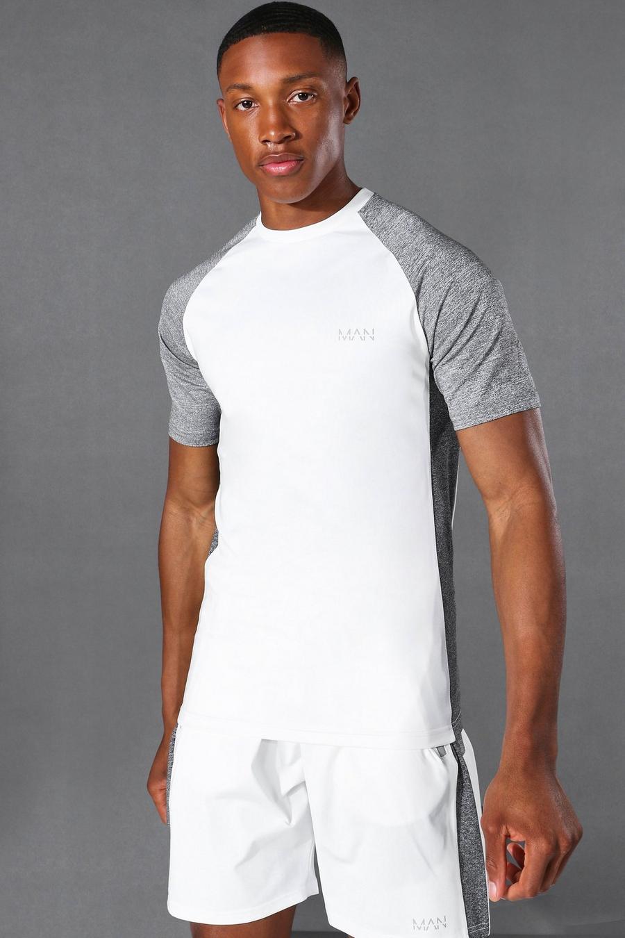 White Man Active Gym Tonal T Shirt image number 1