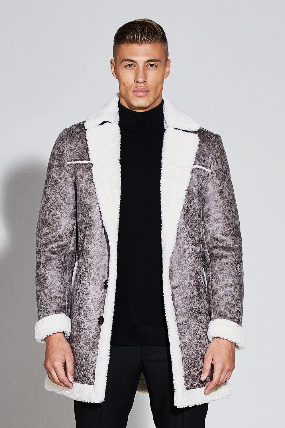 mens borg lined cardigan