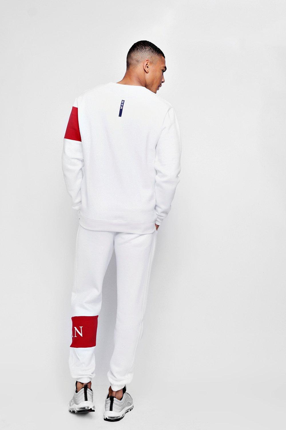boohoo white tracksuit
