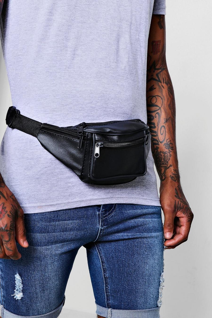 Faux Leather Black Bumbag image number 1