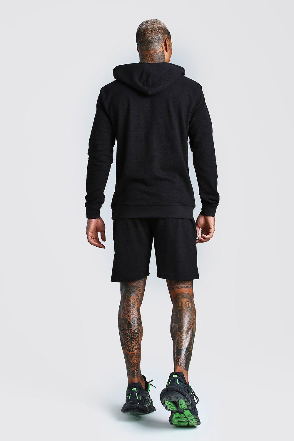 Pique oth hoodie & short sale tracksuit