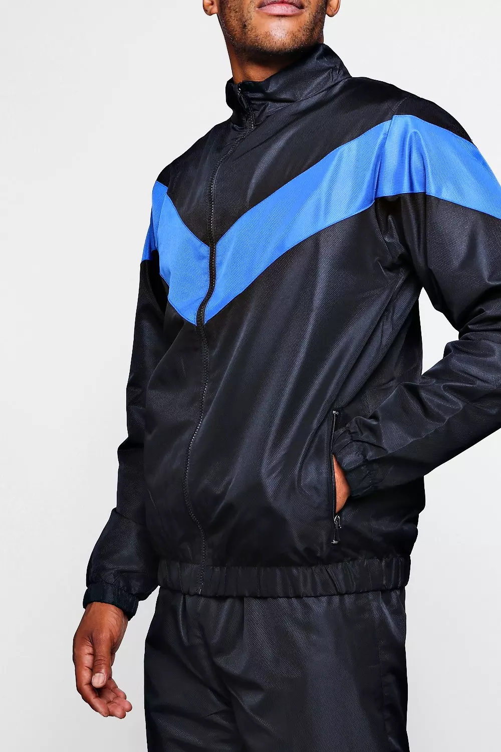 Black best sale shell tracksuit