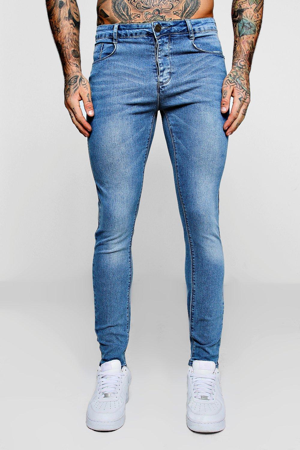 pale blue denim jeans