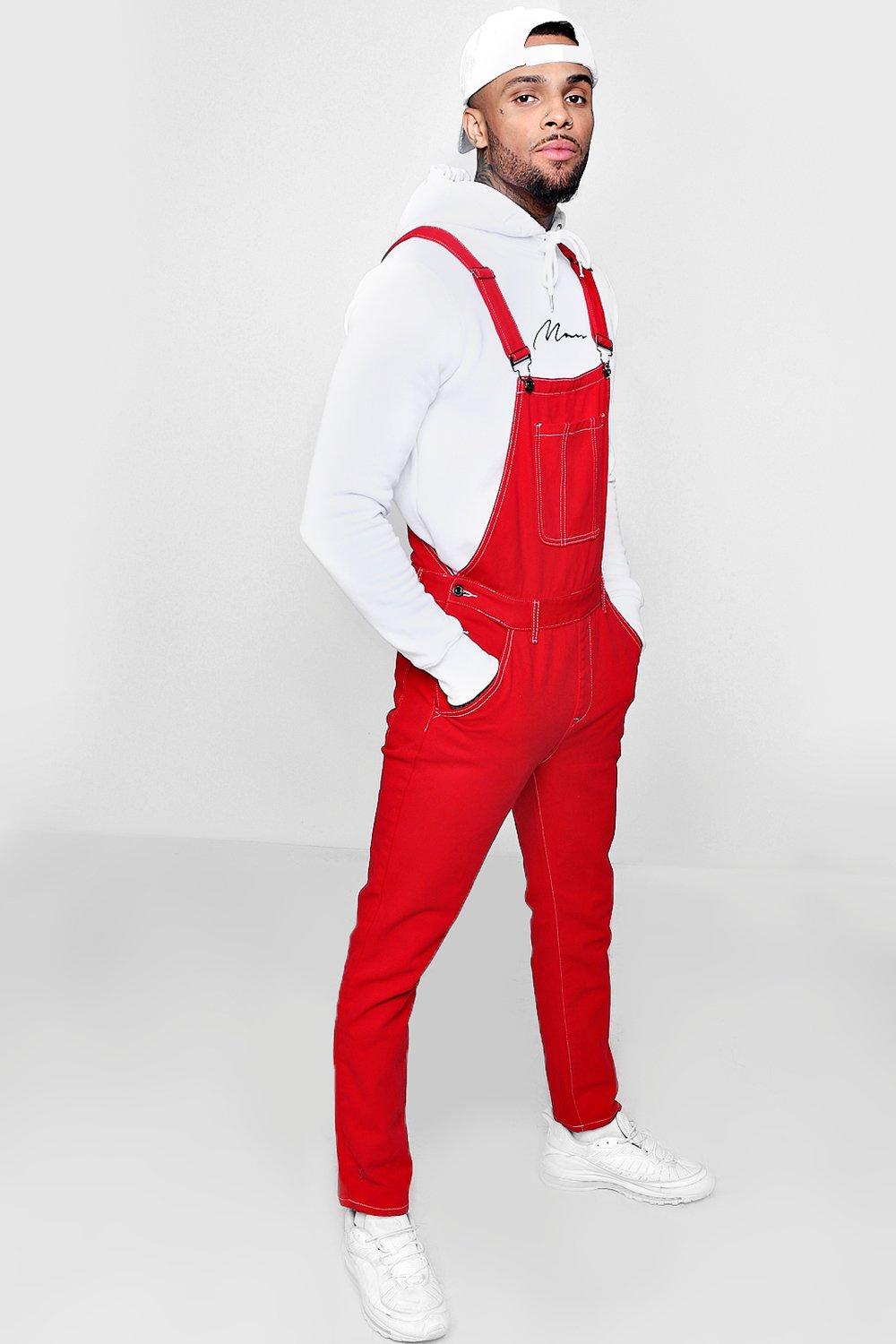 mens dungarees boohoo