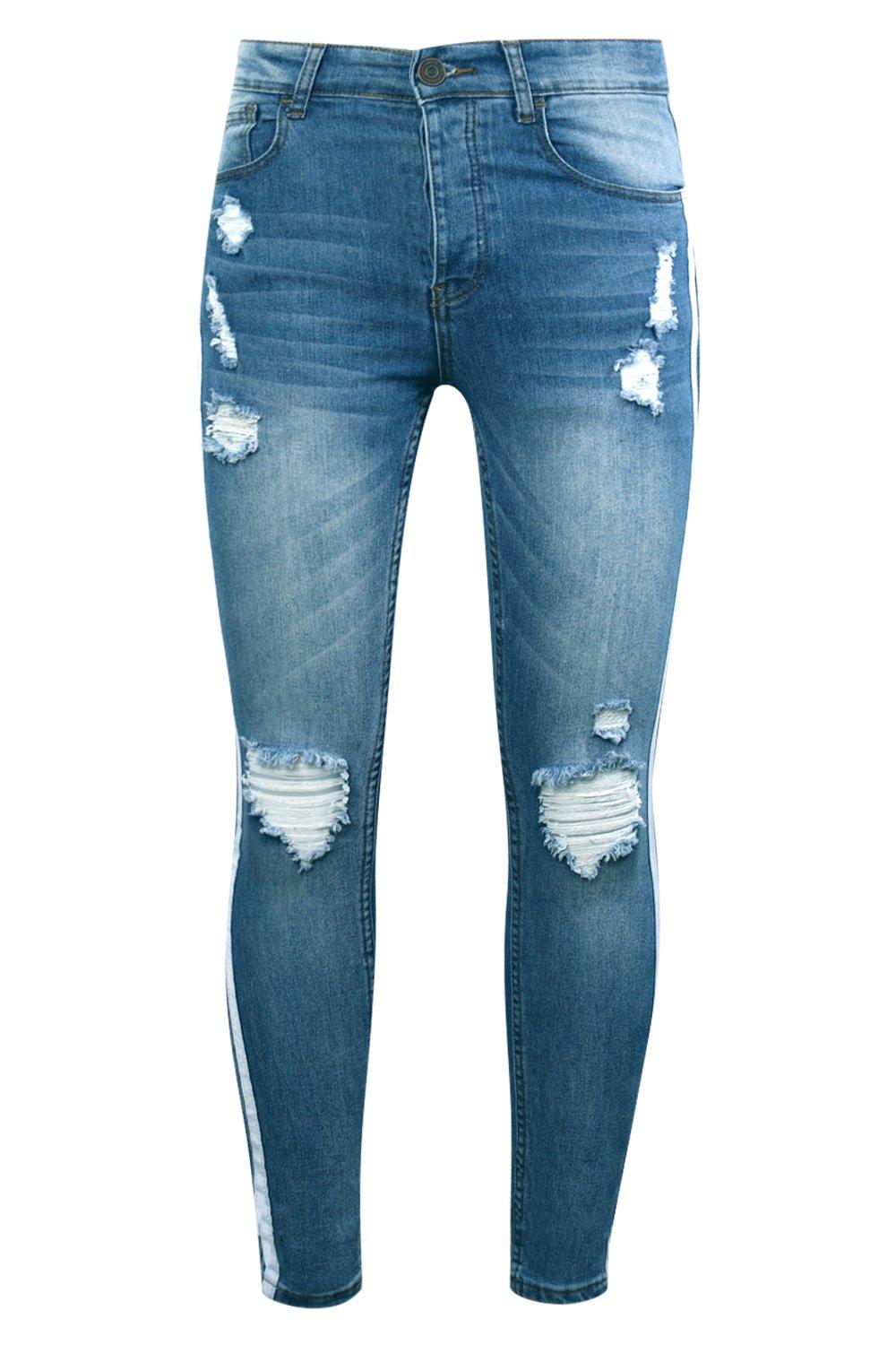 Jeans con deals riga laterale