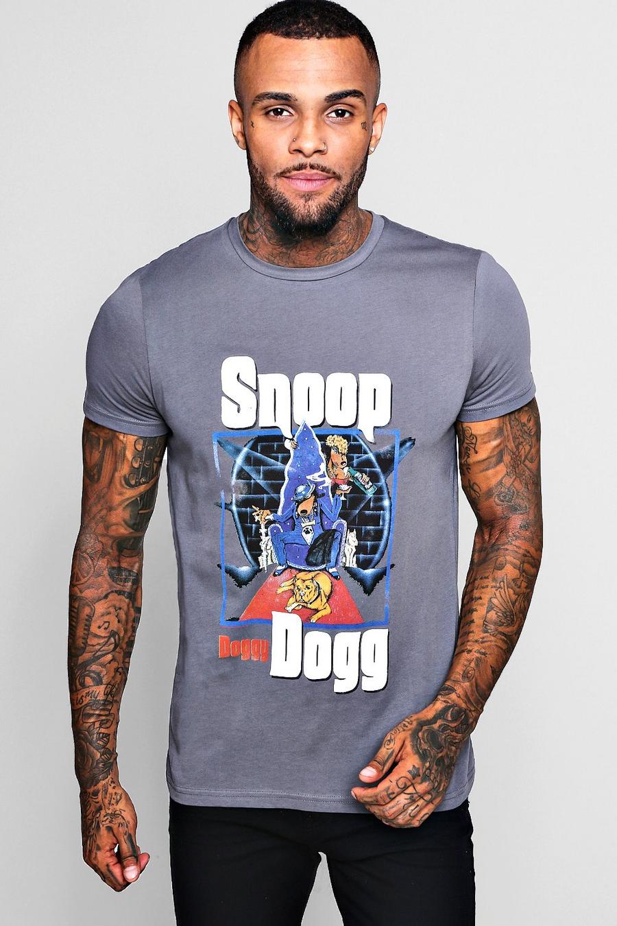 Grey Cartoon Snoop Dogg T-Shirt image number 1